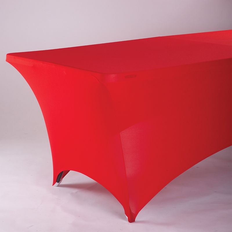 Red 72"X30" Rectangle Spandex Tablecloth