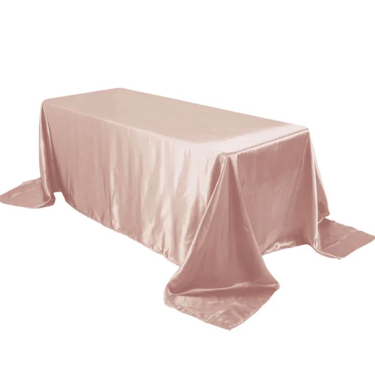 Dusty Rose Rectangle Satin Tc 90x132