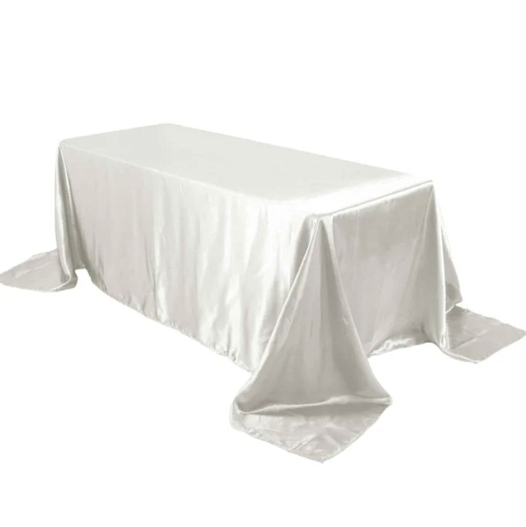 Ivory Rectangle Satin Tc 90x132