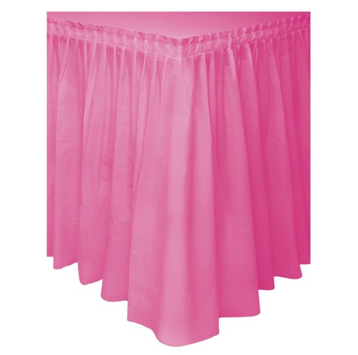 Hot Pink Table Skirt 29"X14Ft