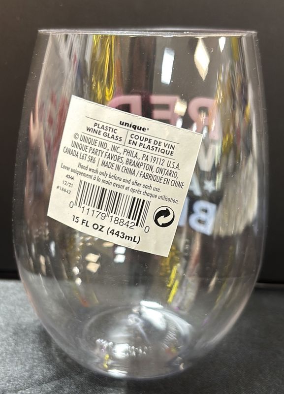 Red Wine And Blue Wine Glass