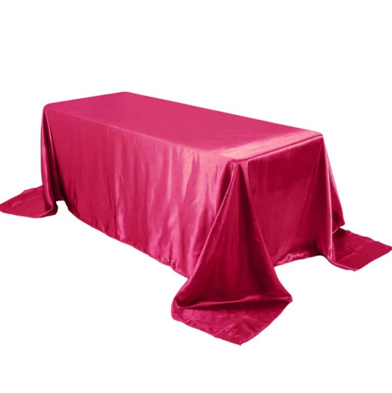 Fuchsia Rectangle Satin Tc 90x132