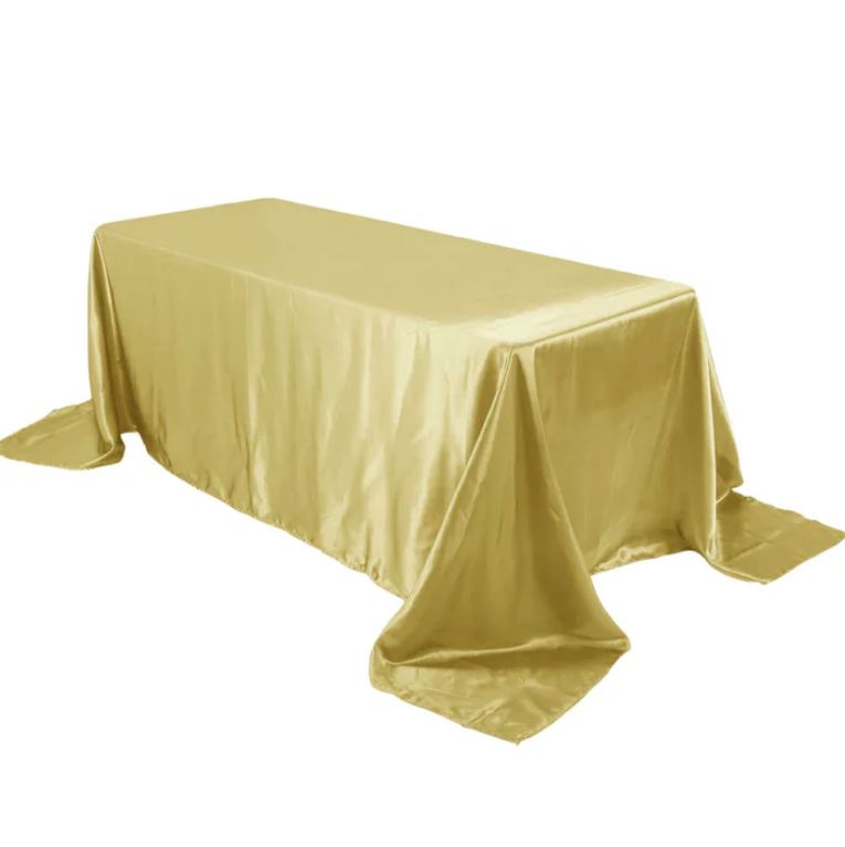 Champagne Rectangle Satin Tc 90x132