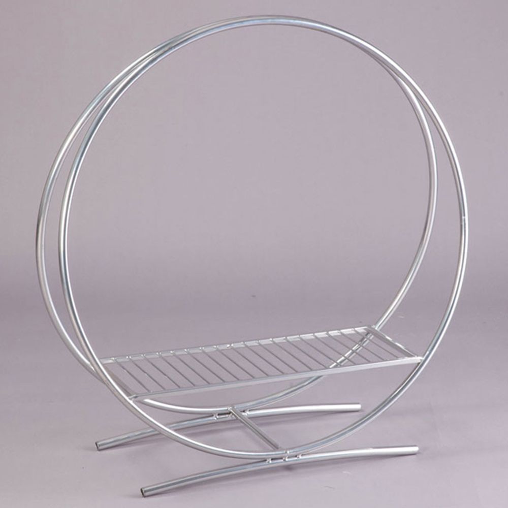 Silver 32" Twin Hoop Centerpiece Stand