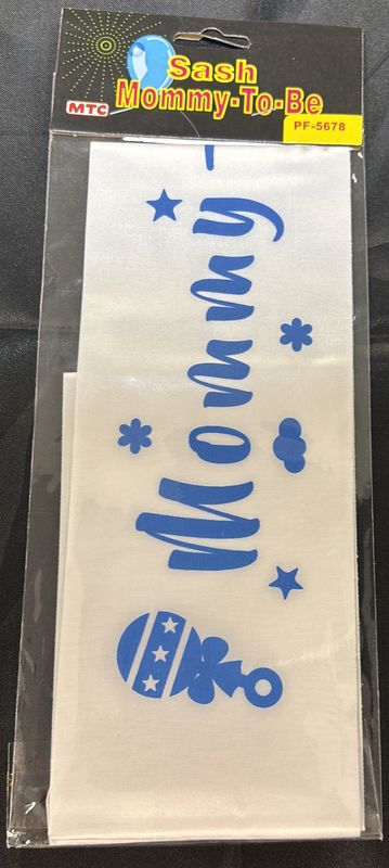 SASH MOMMY TO BE BLUE