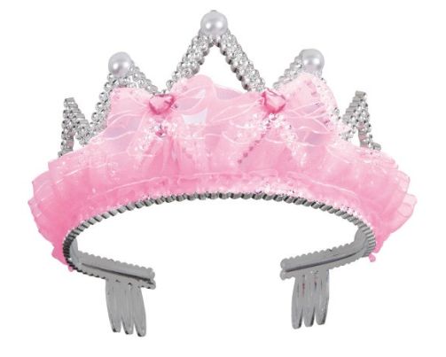 TIARA PINK BOWS AND RIBBON