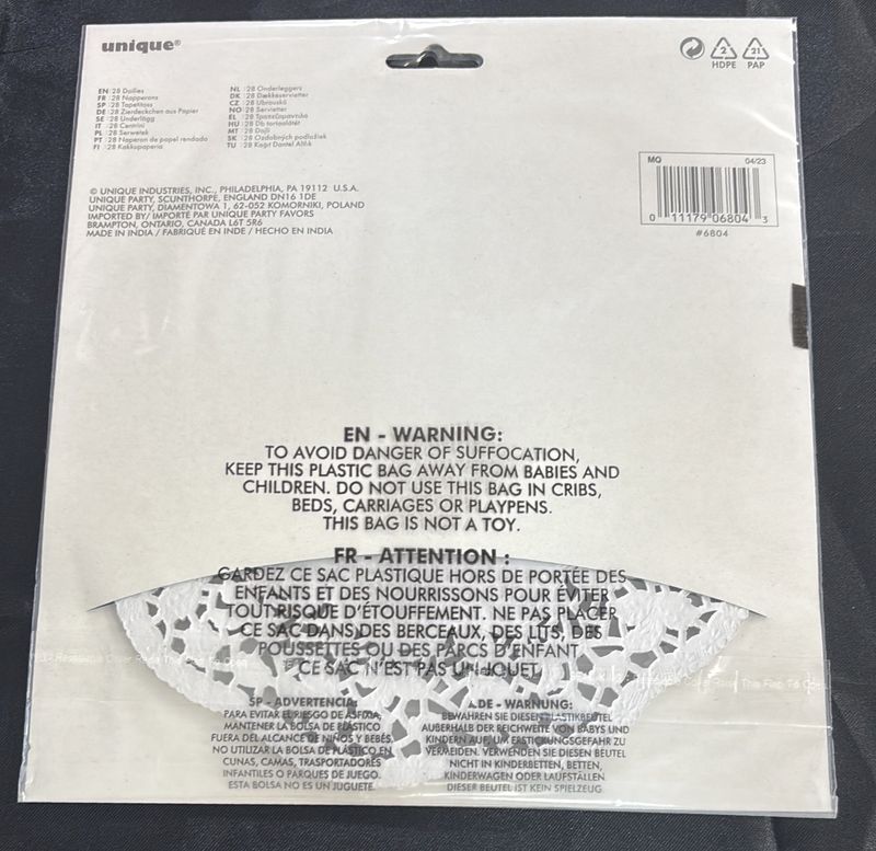 White Doilies 8.25" 28Ct