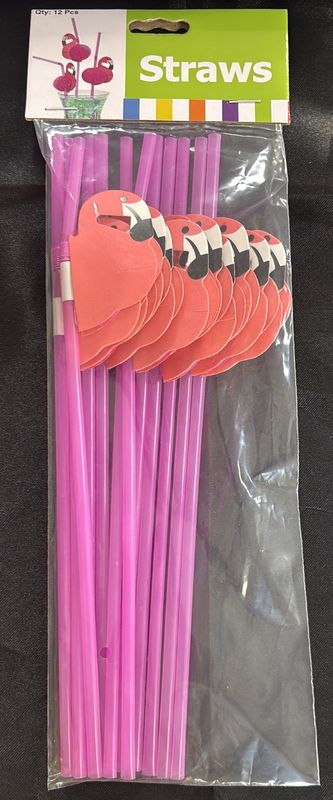 TISSUE FLAMINGO STRAWS