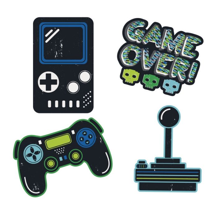 Gamer Birthday Wall Decals