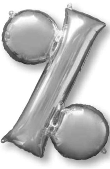 % SILVER 40" BALLOON