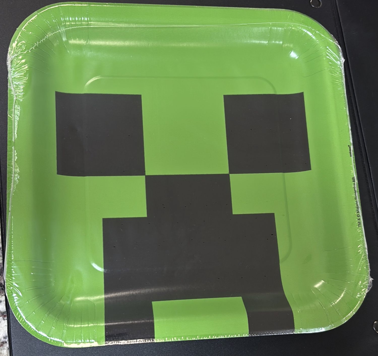 PAPER PLATE LARGE MINECRAFT - 2