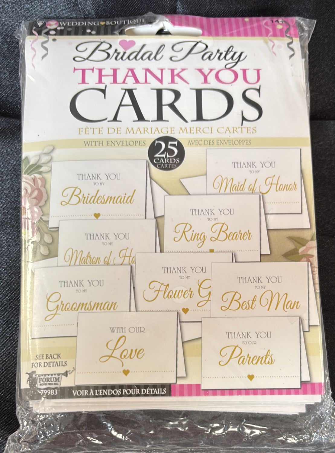 Wedding Party-Thank You Cards