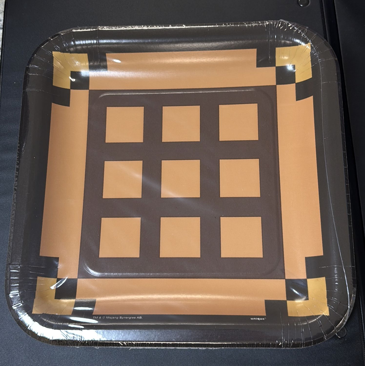 PAPER PLATE LARGE MINECRAFT