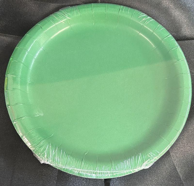 EMERALD GREEN SMALL PLATE 8CT