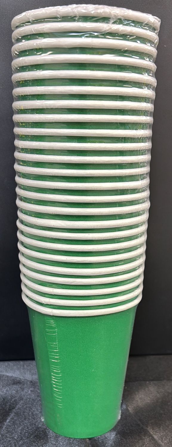 EMERALD GREEN PAPER CUPS