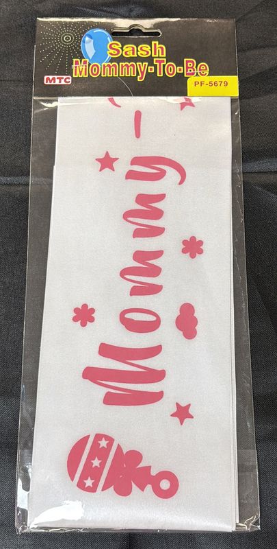 SASH MOMMY TO BE PINK