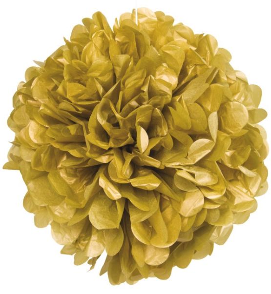 GOLD PUFF BALL 16"