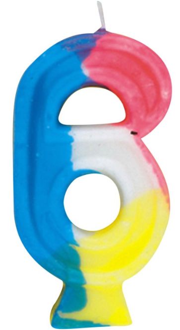 CANDLE RAINBOW BORDER #6