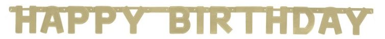 BANNER HBD GOLD DLX