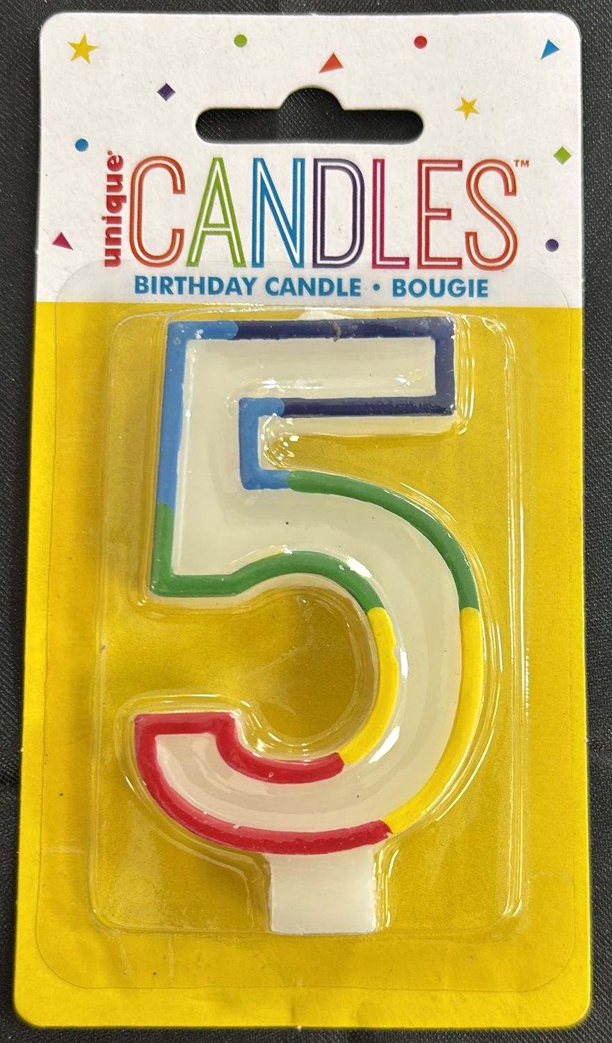 CANDLE RAINBOW BORDER #5