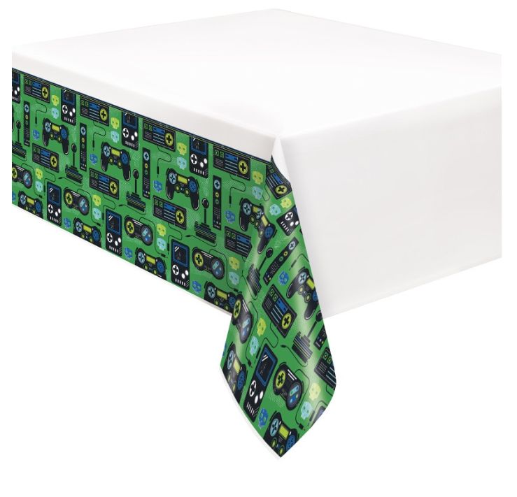 Gamer Birthday Table Cover 54" x 84"