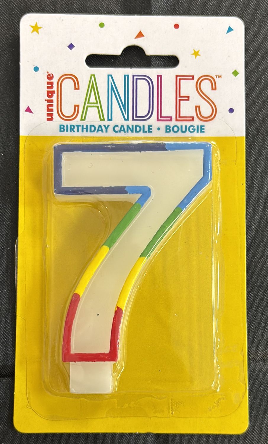 CANDLE RAINBOW BORDER #7