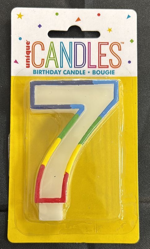 CANDLE RAINBOW BORDER #7