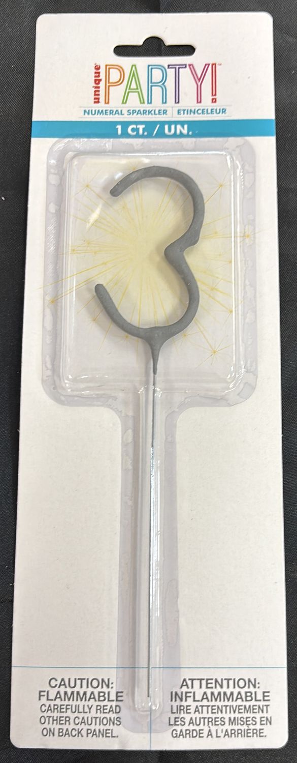 NUMERAL  SPARKLER #3