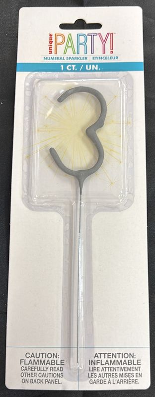 NUMERAL  SPARKLER #3