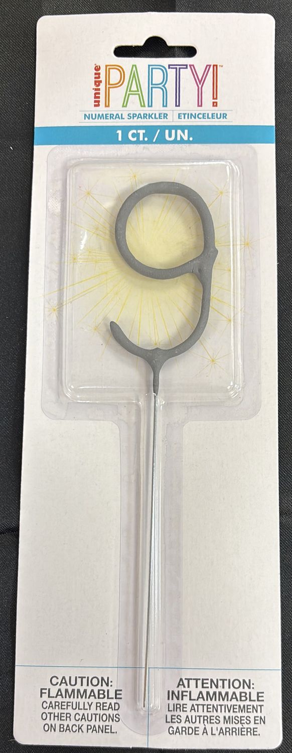 NUMERAL  SPARKLER #9