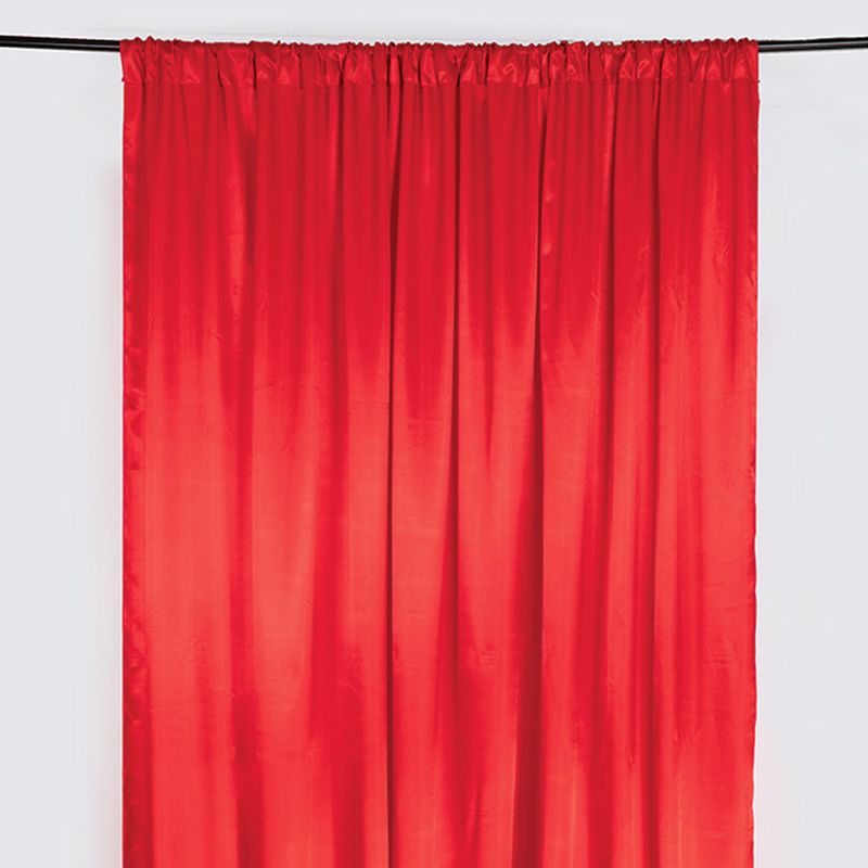RED SATIN BACKDROP 10'X10'