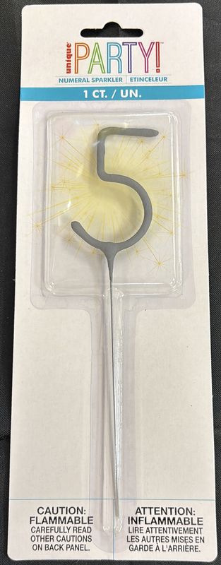 NUMERAL  SPARKLER #5
