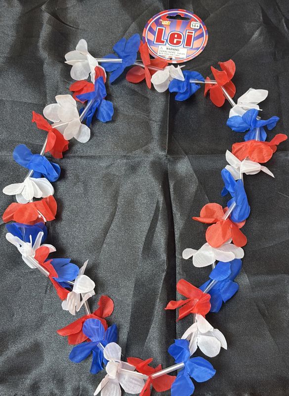 PATRIOTIC FLOWER LEI