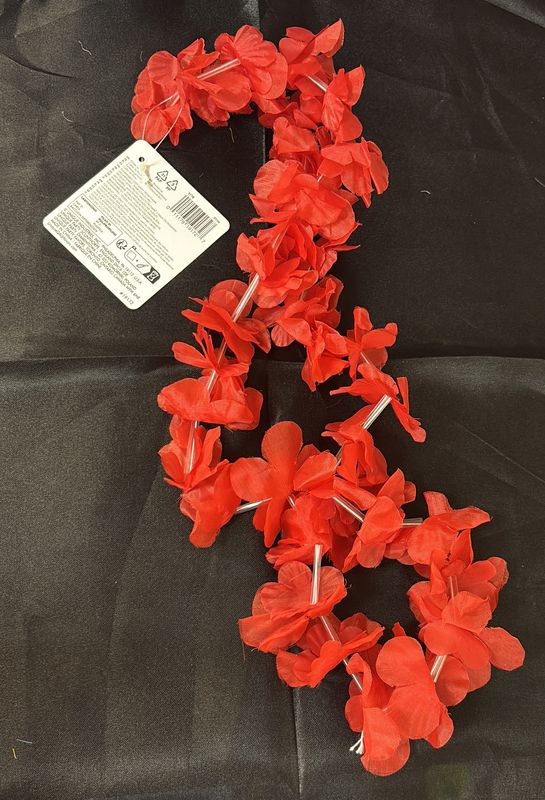 Red Flower Lei
