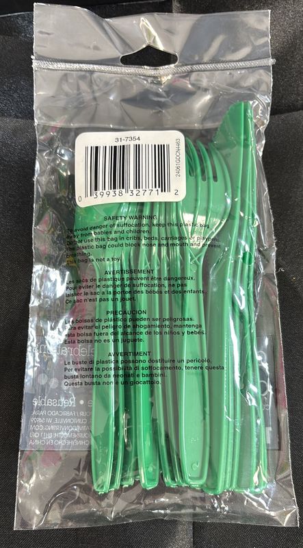 Emerald Green Mixed Cutlery 18Ct
