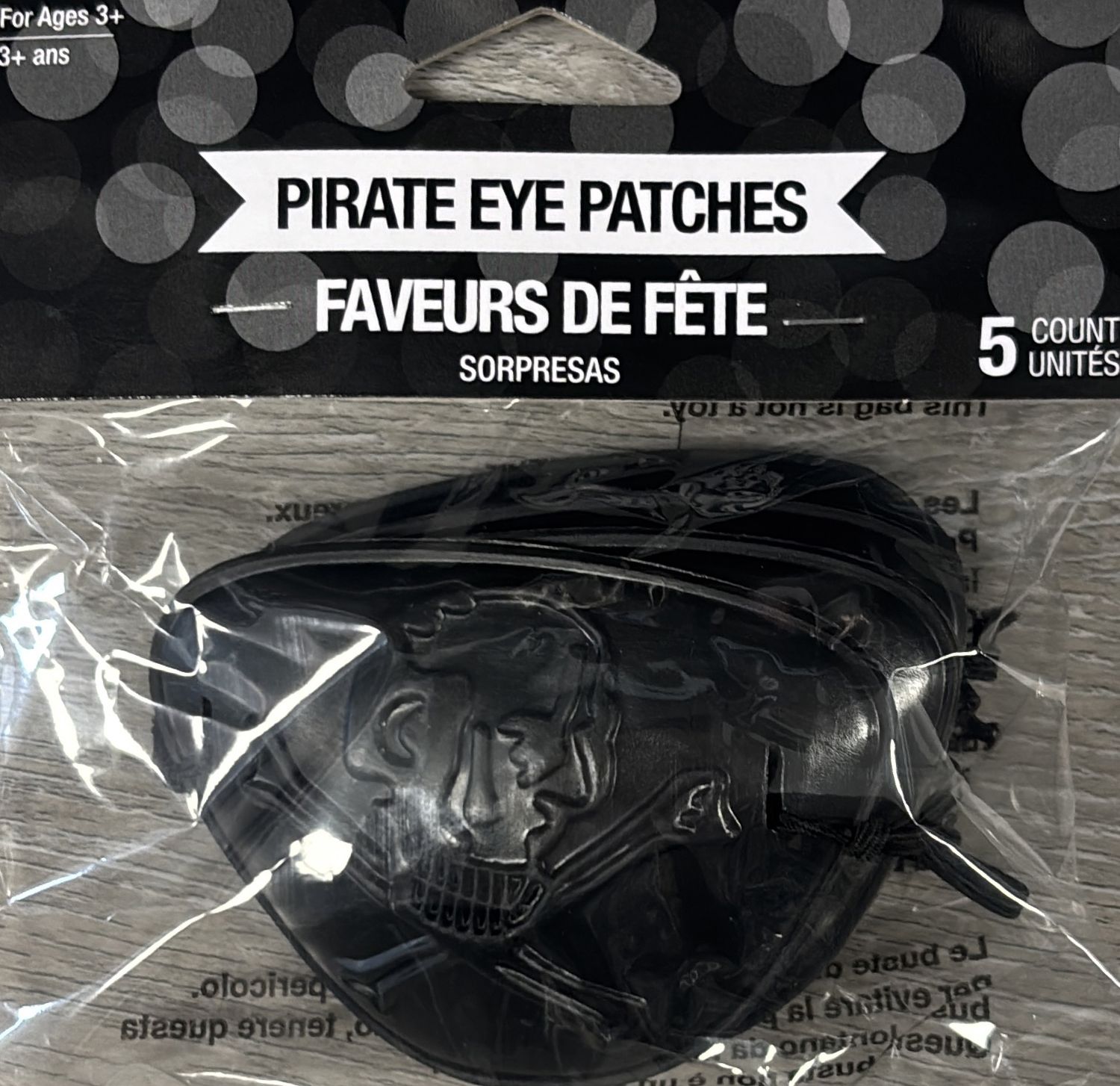 PARTY FAVOR PIRATE EYE PATCH