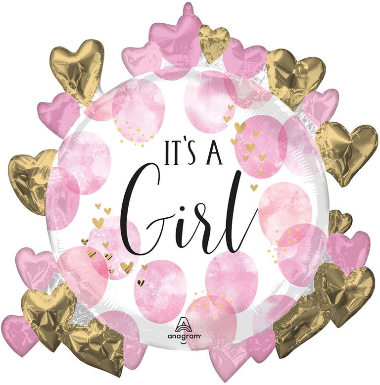 104 BALLOON IT'S A GIRL LARGE