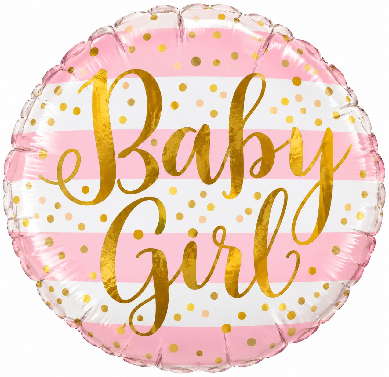119 Balloon Baby Girl Stripes