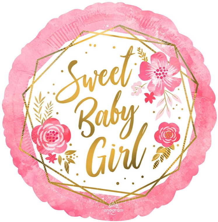 116 BALLOON SWEET BABY GIRL