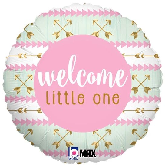 109 BALLOON WELCOME LITTLE ONE GIRL