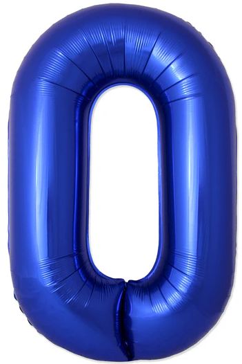 0 BLUE 40" NUMBER BALLOON