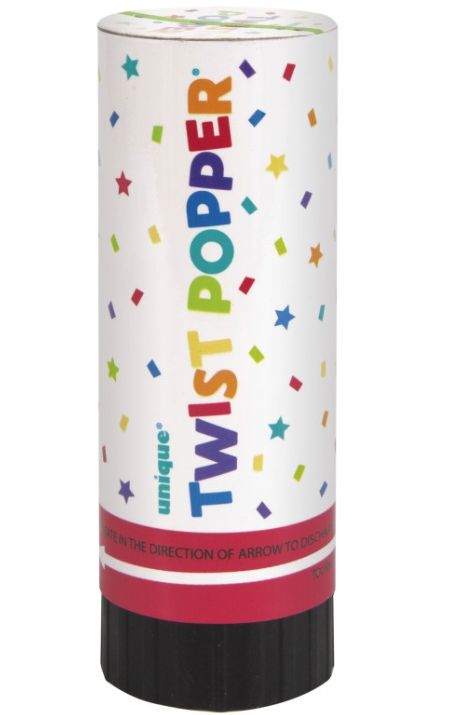 PARTY FAVOR TWIST POPPERS 6" 2CT