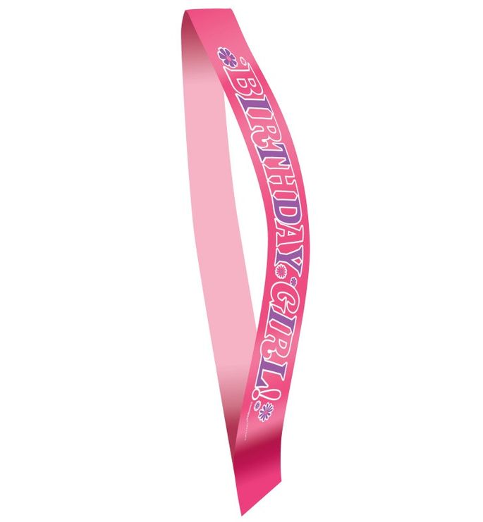 Pink Birthday Sash