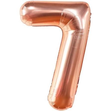 7 Rose Gold 40" Number Balloon