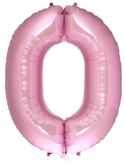 0 PINK 40" NUMBER BALLOON