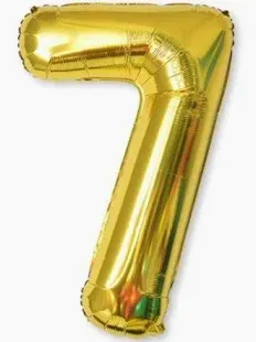 7 Gold 40" Number Balloon