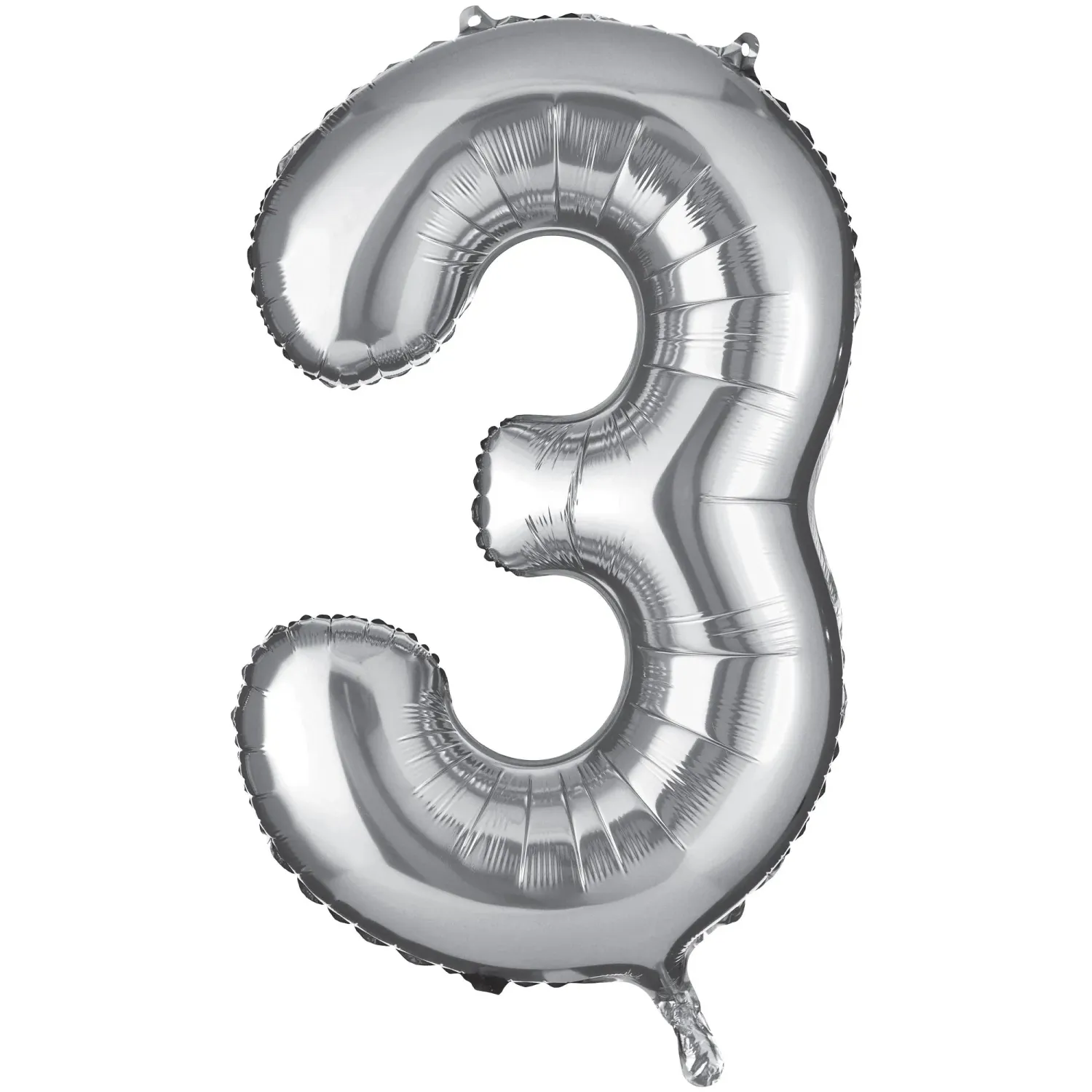 3 Silver 40" Number Balloon