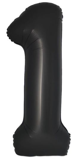 1 BLACK 40" NUMBER BALLOON