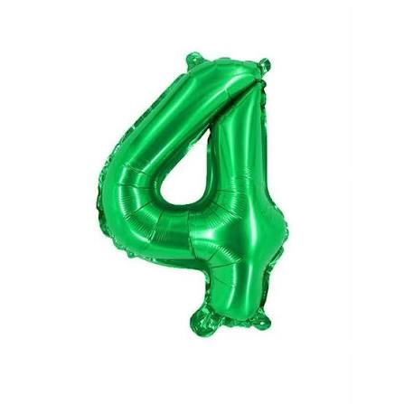 4 Green 40" Number Balloon
