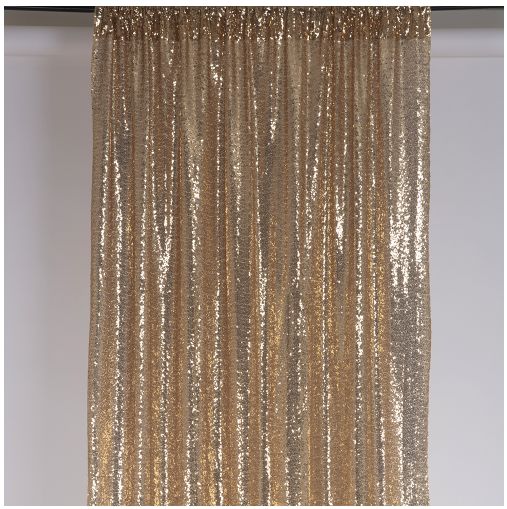 CHAMPAGNE SEQUIN BACKDROP 5'X10'